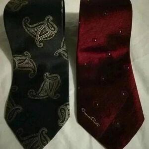 two  ties  one oscar de la renta christian dior